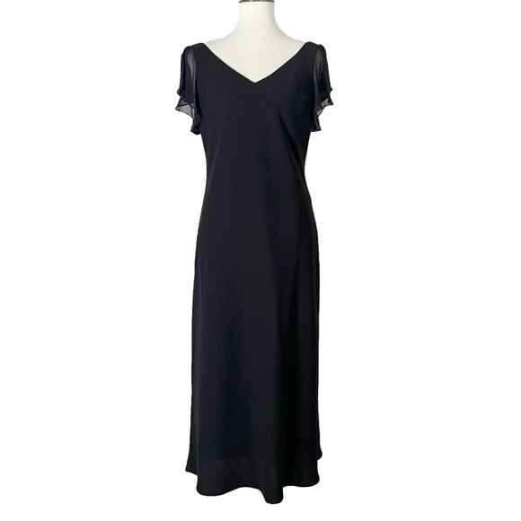 Jones New York Chiffon‎ Beaded Sparkle in Black - Picture 3 of 12